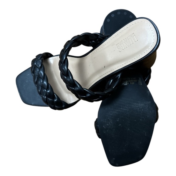 Iris Black Braided Heels with Elegant Design - Picture 5 of 6